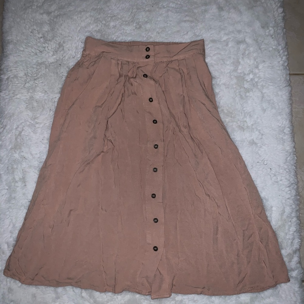 Cute long button up skirt